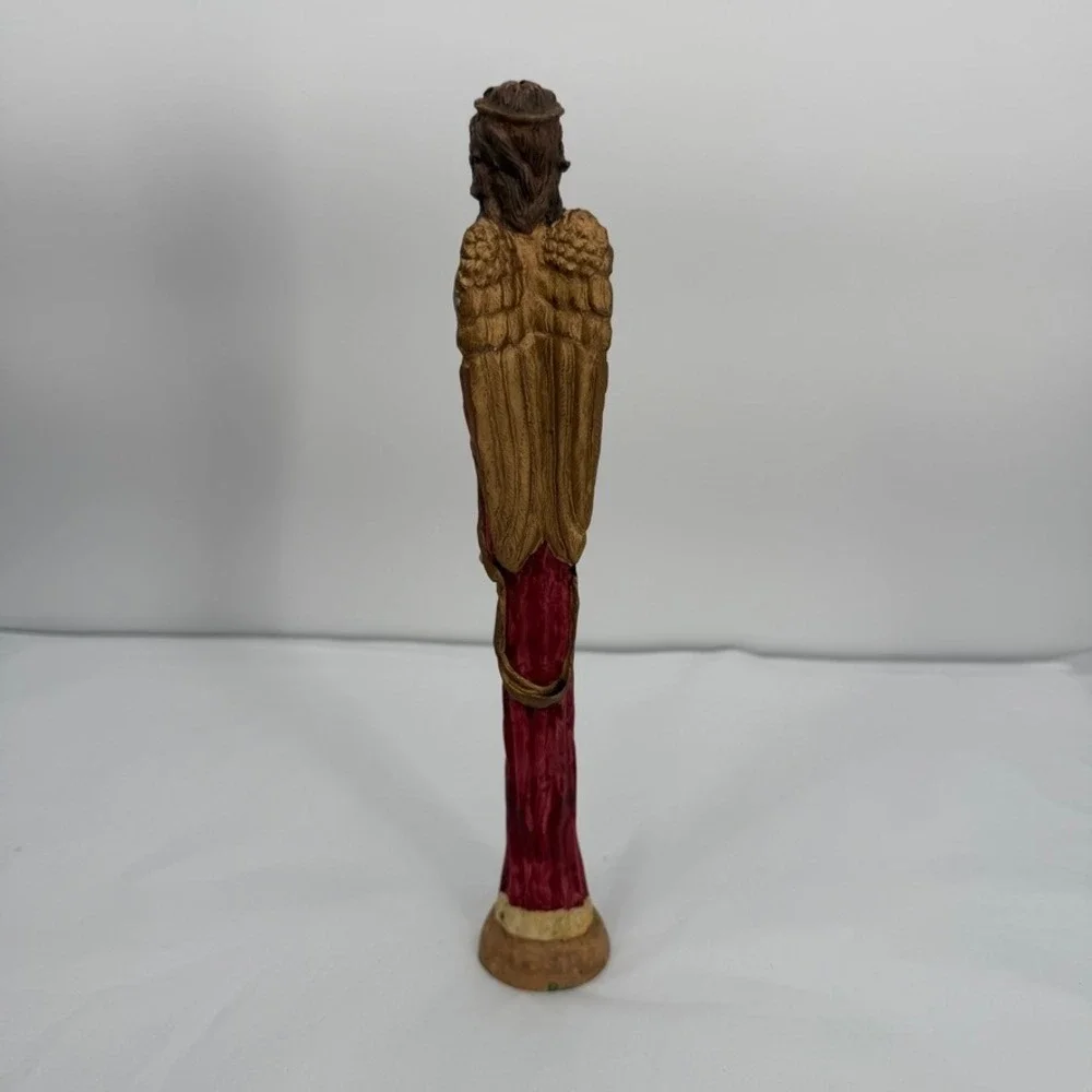 Windsor Collection Angel Collectible Skinny Figurine Red Gold VTG Christmas 12